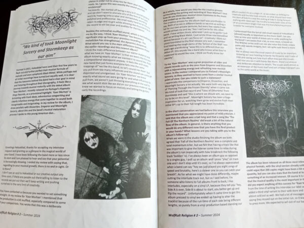 WolfKult Religion "Issue #2" Zine