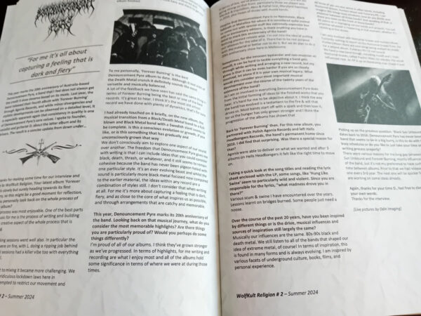 WolfKult Religion "Issue #2" Zine