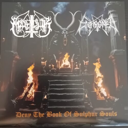 Marduk / Enthroned - "Deny The Book Of Sulphur Souls" Split EP [Dark grey marbled]