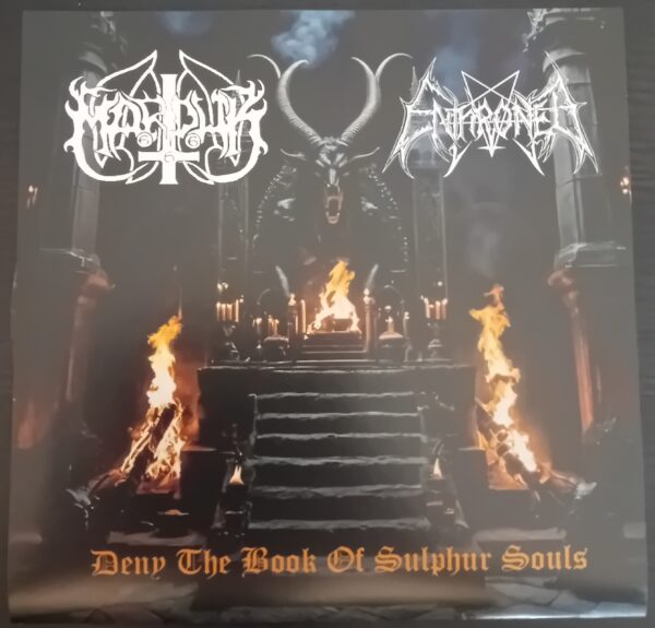 Marduk / Enthroned - "Deny The Book Of Sulphur Souls" Split EP [Dark grey marbled]