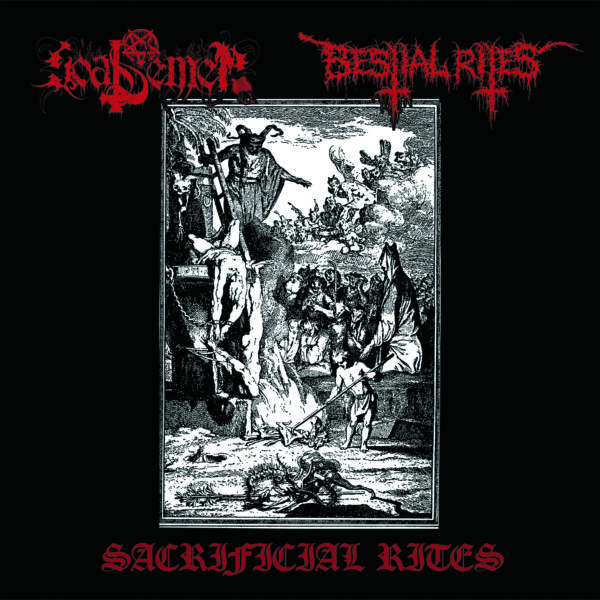 GoatSemen-BestialRites-Cover Goat Semen / Bestial Rites - "Sacrificial Rites" Split EP