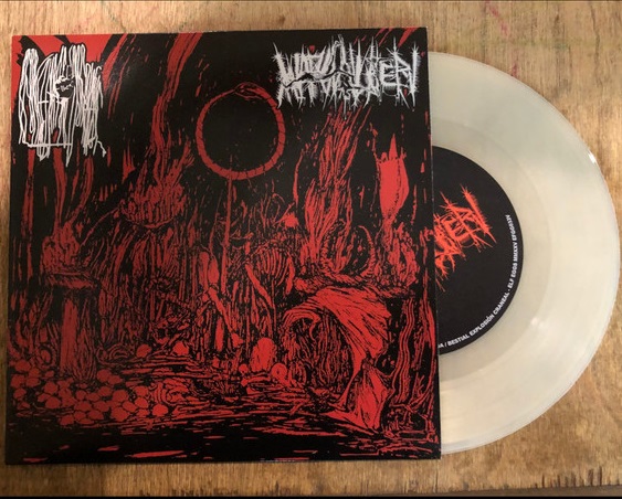 RedRightHand-Warslaughter-EP Red Right Hand Of Plague / Warslaughter - "Same" Split 7" EP