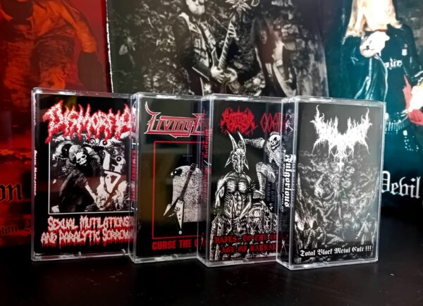 Fulgorious-Dismorfia-LivingEvil-Pillagery-Goatscrote Tape bundle: Dismorfia + Living Evil + Fulgorious + Pillagery/GoatScrote + bonus