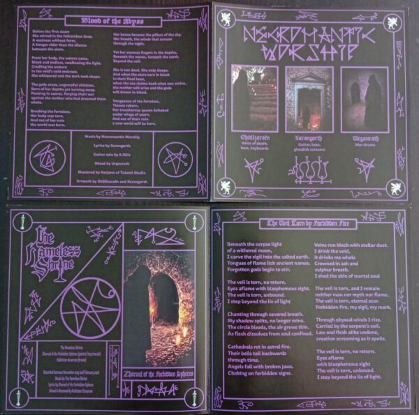 NW-TNS - Inlays Necromantic Worship / The Nameless Shrine - Split EP