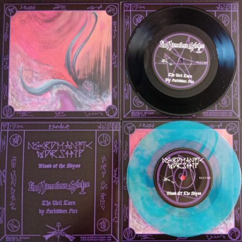 NW-TNS - vinyl pic Necromantic Worship / The Nameless Shrine - Split EP