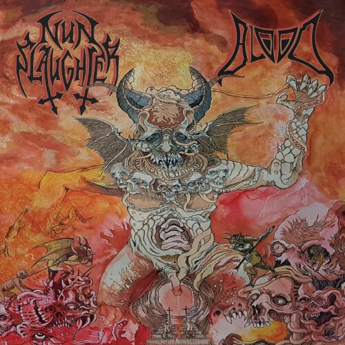 Nunslaughter / Blood - "Split" LP