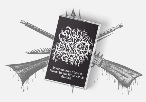 UBP - Tape MockUp Unholy Black Pentagram - "Desecrating The Altars Of Purity: Unholy Rituals For The Goatlord" Tape